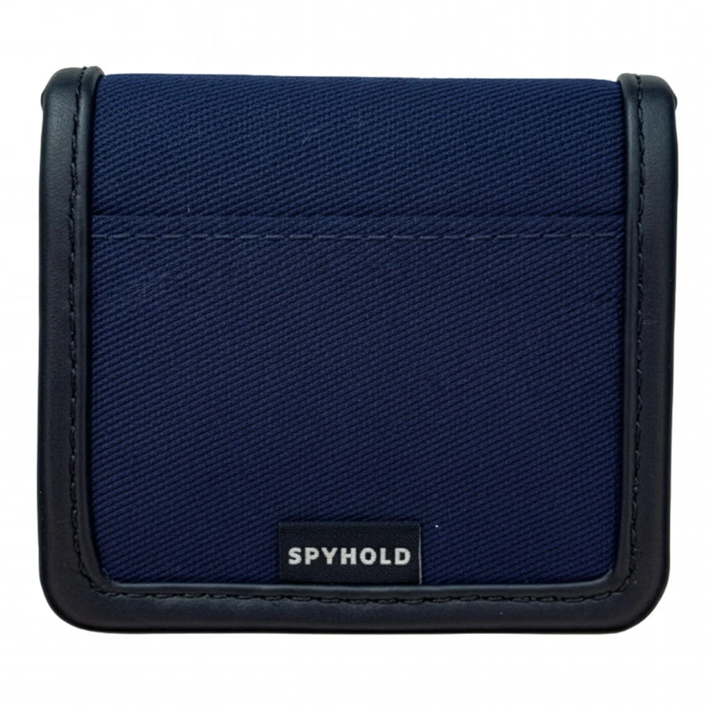 The Original Pouch Pouch™ (Blue Twill & Navy Leather Trim)