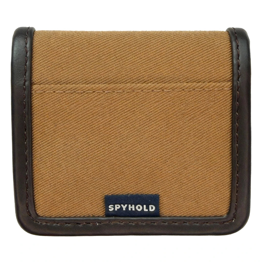 The Original Pouch Pouch™ (Khaki Twill & Brown Leather Trim)