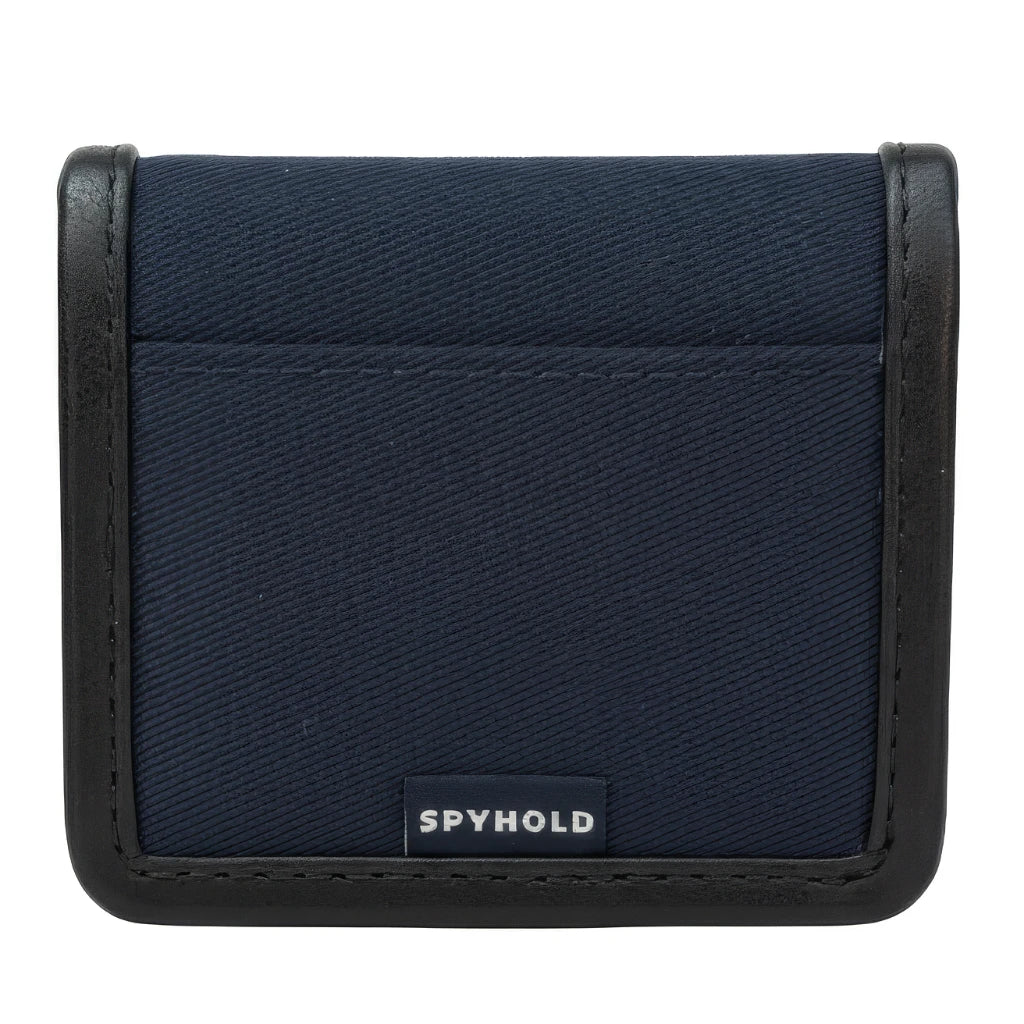 The Original Pouch Pouch™ (Navy Twill & Black Leather Trim)