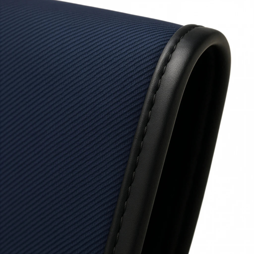 The Original Pouch Pouch™ (Navy Twill & Black Leather Trim)